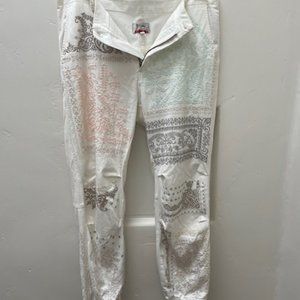 Johnny Was Womens Pants Embroidered Size 12